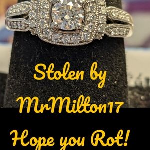 STOLEN BY MrMikton17. 14K White Gold Diamond Ring. BOTTOM FEEDER